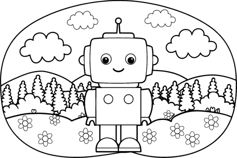 Un robot para colorear